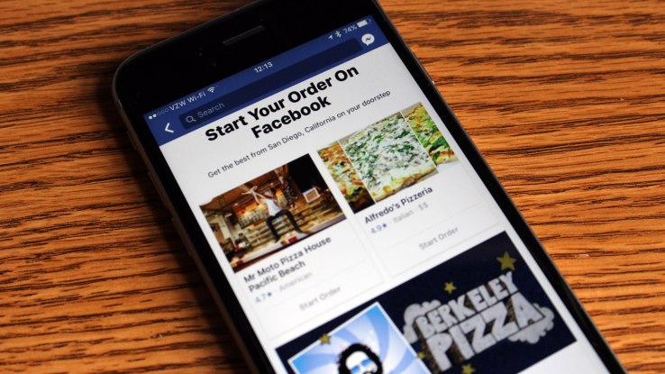 Facebook Food Ordering and Delivery Service